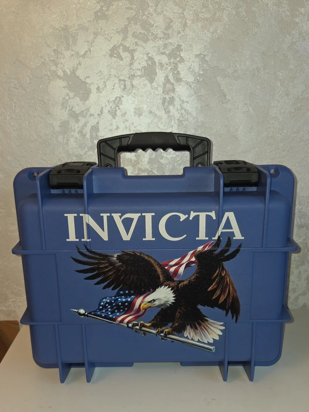 Invicta Blue Case with Eagle and American Flag